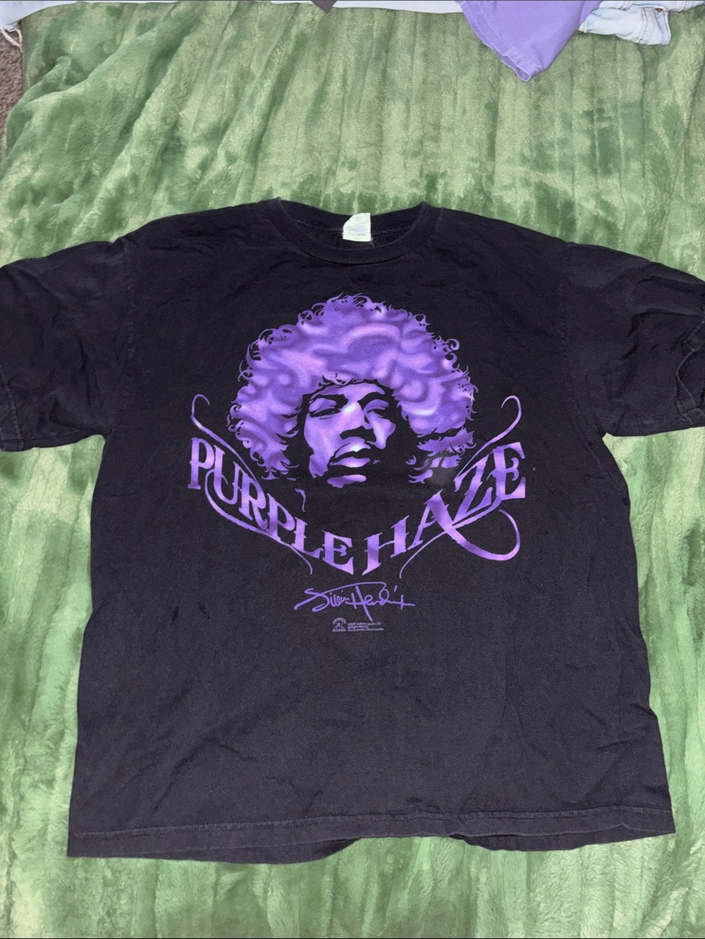Purple Haze Graphic Tee - Black with Purple Print